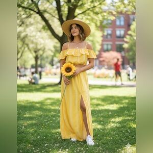 No Boundaries Sunny Yellow Striped Set